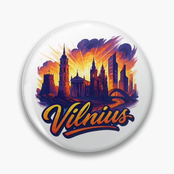 Item preview, Vilnius capital Lithuania Baltics gift designed and sold by Pineapple-Tree.