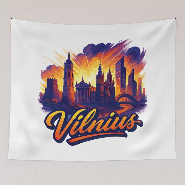 Item preview, Vilnius capital Lithuania Baltics gift designed and sold by Pineapple-Tree.