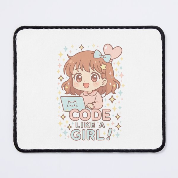 Item preview, Girl Power Coding – Pastel Manga Style designed and sold by LittleCountess.