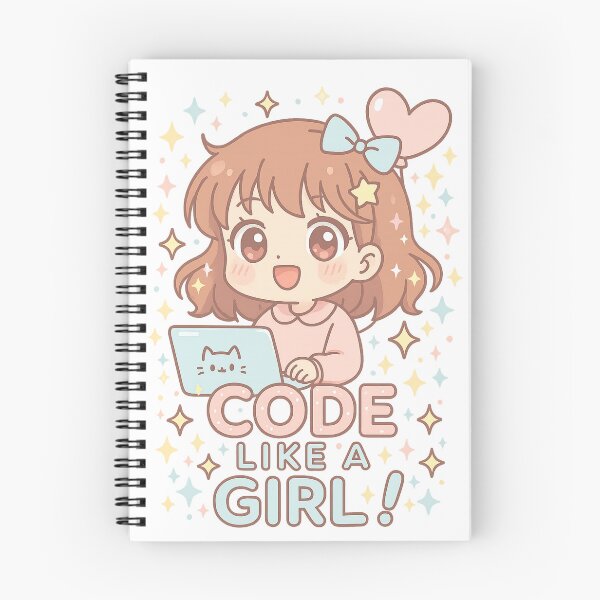 Item preview, Girl Power Coding – Pastel Manga Style designed and sold by LittleCountess.