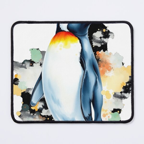 Item preview, Vibrant Emperor Penguin - Watercolor Wildlife Art Print designed and sold by EllDAV777.