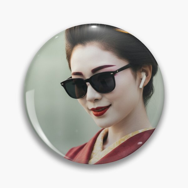 Item preview, Modern Kimono Mashup — Traditional Japanese Kimono with Sunglasses, Smartphone & Earbuds designed and sold by AnTartstudios.
