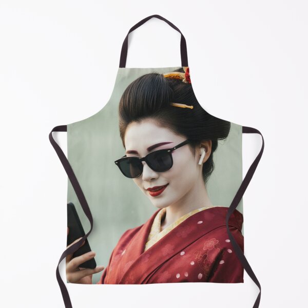 Item preview, Modern Kimono Mashup — Traditional Japanese Kimono with Sunglasses, Smartphone & Earbuds designed and sold by AnTartstudios.