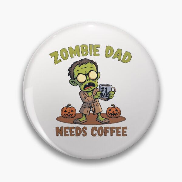 Item preview,  Zombie Dad Needs Coffee - Funny Halloween Dad Life - Spooky Morning Father Gift designed and sold by wellie-chic.