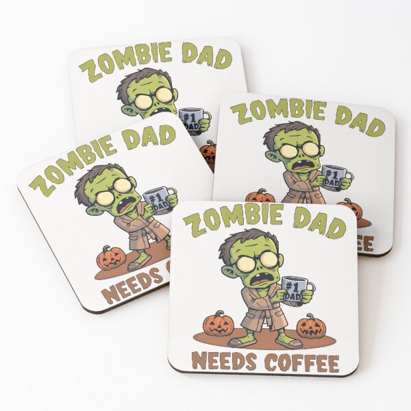 Item preview,  Zombie Dad Needs Coffee - Funny Halloween Dad Life - Spooky Morning Father Gift designed and sold by wellie-chic.