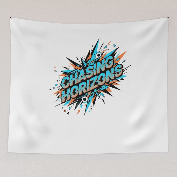 Item preview,  CHASING HORIZONS – Neon Cyberpunk Streetwear Typography designed and sold by Momay-designer.