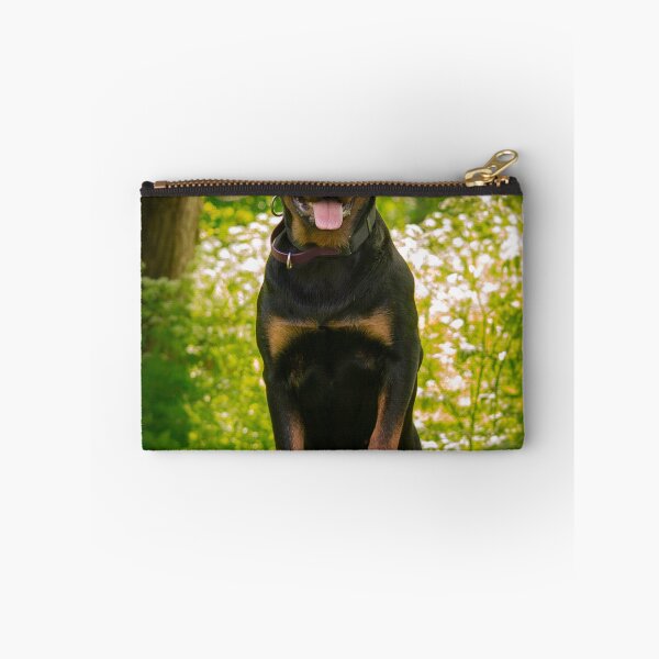 Item preview, Rottweiler Dog on Top of Log  designed and sold by VanGaldo.