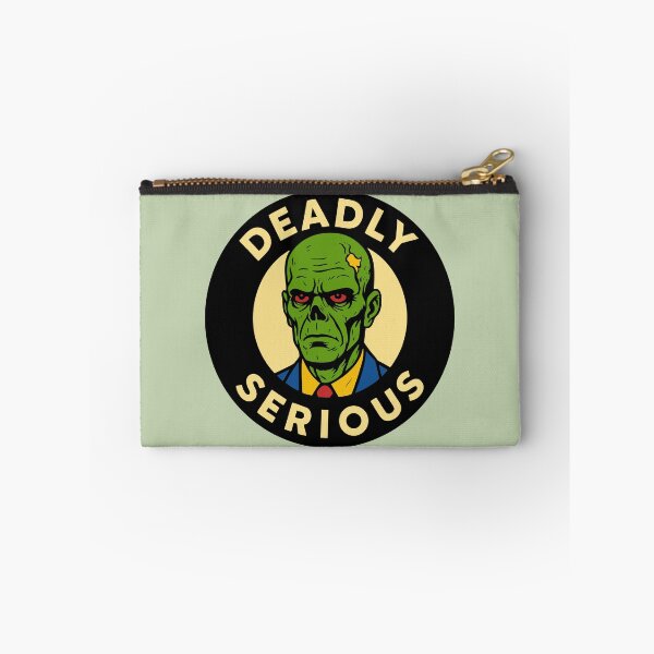 Item preview, Deadly Serious – Zombie Head Badge Design designed and sold by hangmeart.
