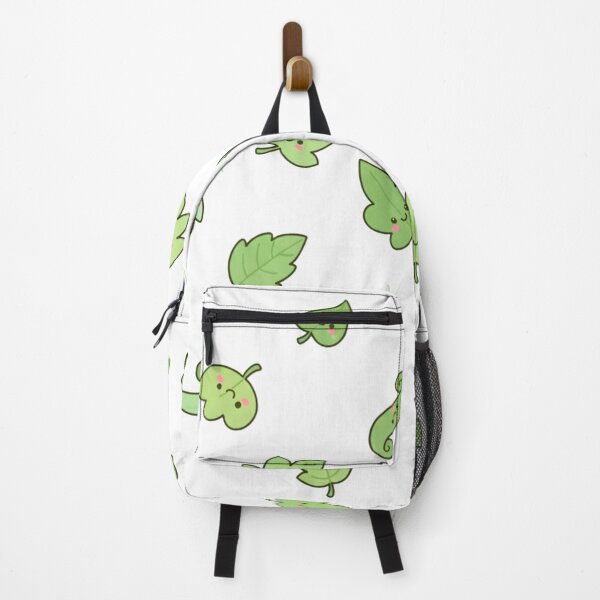 Item preview, Cute Kawaii Leaves Pattern | Happy Green Leaf Illustration designed and sold by Tidarat-27.