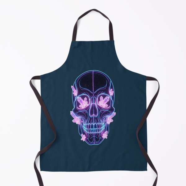 Item preview, Neon Crystal Skull Cyberpunk Glow Design designed and sold by PrintBreeze.