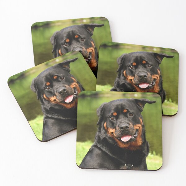 Item preview, Rottweiler Dog Loves Near the Pond designed and sold by VanGaldo.