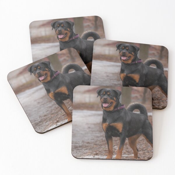 Item preview, Brave Rottweiler Dog Guarding designed and sold by VanGaldo.