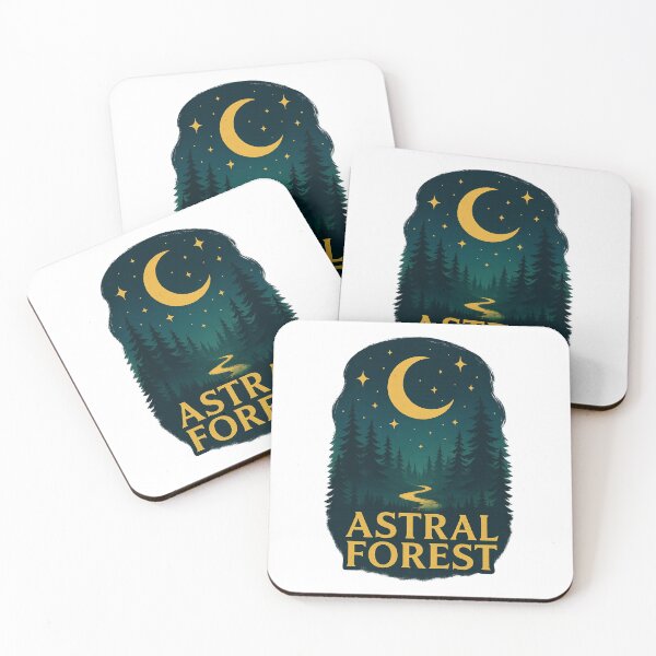Item preview, Astral Forest Night | Mystic Moonlit Path & Enchanted Cosmic Nature Art designed and sold by RedVista.