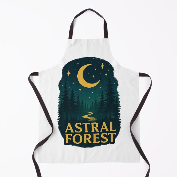 Item preview, Astral Forest Night | Mystic Moonlit Path & Enchanted Cosmic Nature Art designed and sold by RedVista.