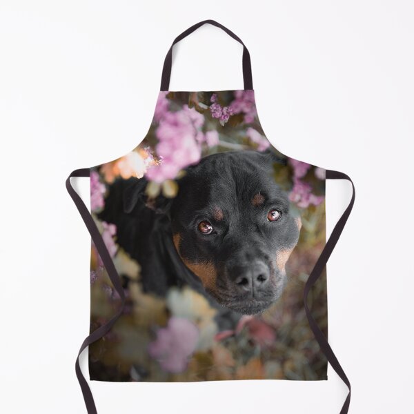 Item preview, Lovely Rottweiler Dog Surrounded with Purple Flowers designed and sold by VanGaldo.