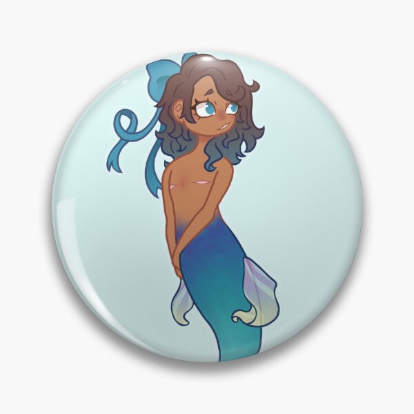 Item preview, Double mastectomy mermaid (blue version) designed and sold by Blueberry-b1rd.