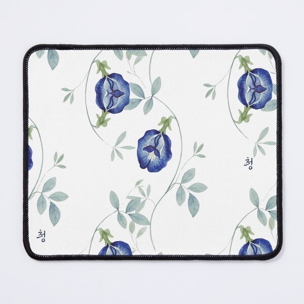 Item preview, Blue Butterfly Pea Flower Seamless Pattern designed and sold by bloomling.