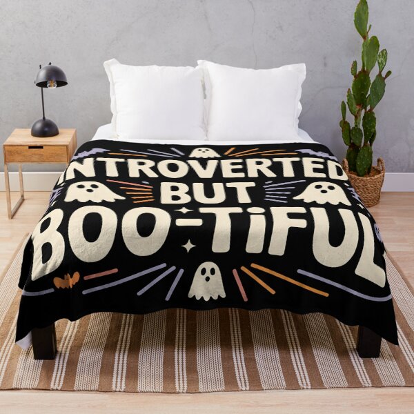 Item preview, Introverted But Boo-tiful – Funny Cute Ghost Halloween designed and sold by Haji Kamora.