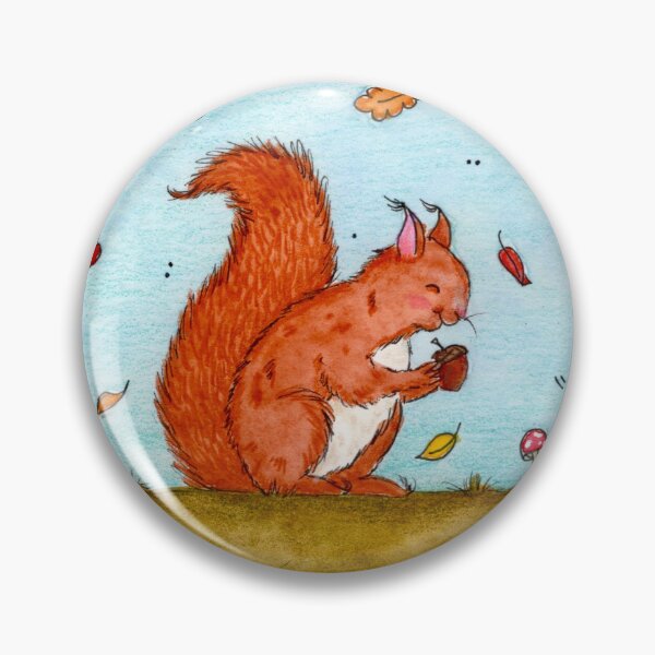 Item preview, Watercolour Squirrel designed and sold by playfulpuffin.