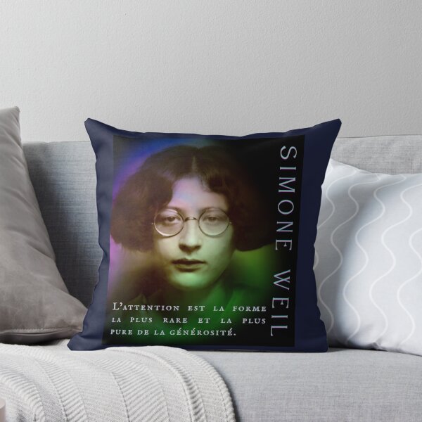 Item preview, Simone Weil quote: L’attention est la forme la plus rare et la plus pure de la générosité. designed and sold by artbleed.