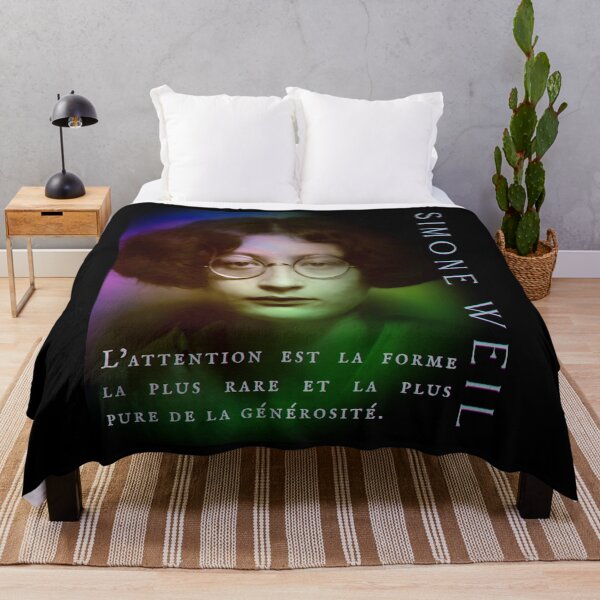 Item preview, Simone Weil quote: L’attention est la forme la plus rare et la plus pure de la générosité. designed and sold by artbleed.