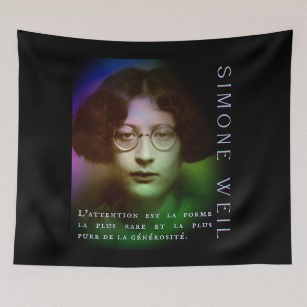 Item preview, Simone Weil quote: L’attention est la forme la plus rare et la plus pure de la générosité. designed and sold by artbleed.