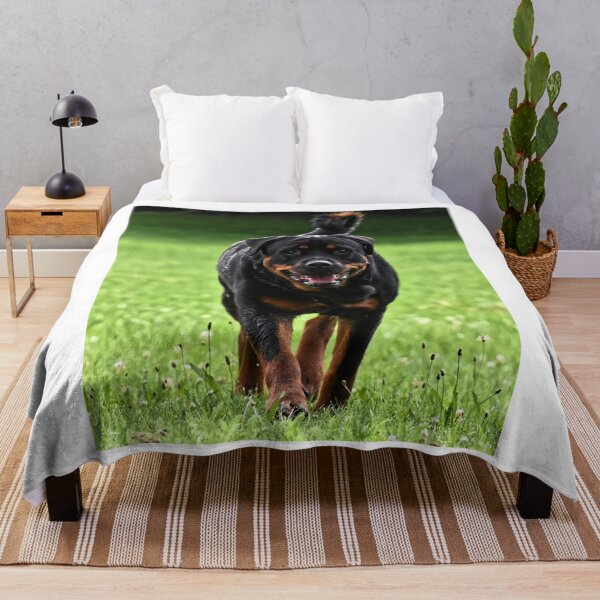 Item preview, Rottweiler Dog Running on the Field designed and sold by VanGaldo.