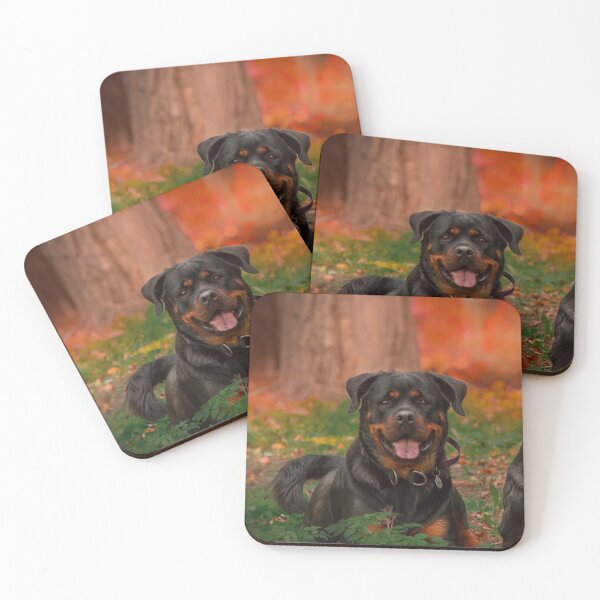 Item preview, Rottweiler Dog Loves Wandering in Forest designed and sold by VanGaldo.