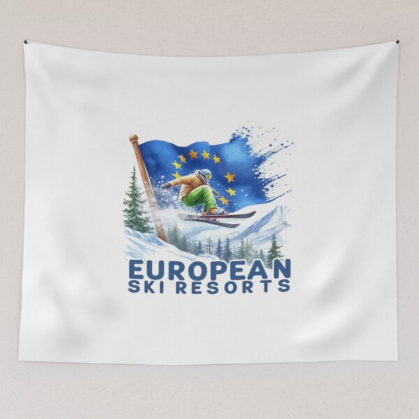 Item preview, European Ski Resort, Skiing designed and sold by clintang.