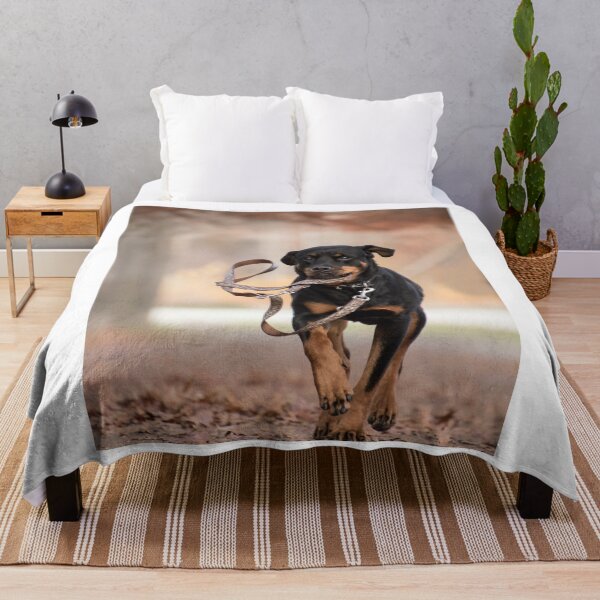 Item preview, Funny Rottweiler Dog Running Away designed and sold by VanGaldo.