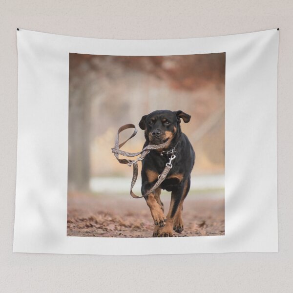 Item preview, Funny Rottweiler Dog Running Away designed and sold by VanGaldo.