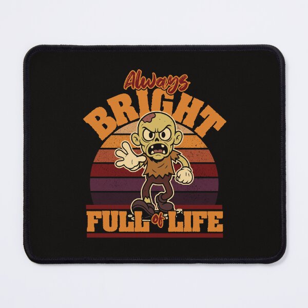 Item preview, Funny Retro Cartoon Zombie "Always Bright Full of Life" designed and sold by TheJollyDoodle.