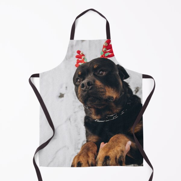 Item preview, Funny Rottweiler Dog Wears Christmas Headband designed and sold by VanGaldo.