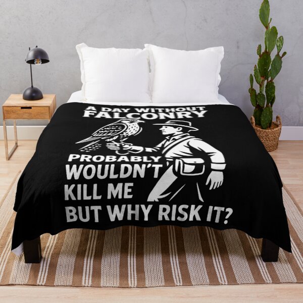 Item preview, A Day Without Falconry Why Risk It falcon design designed and sold by LuminOrb.