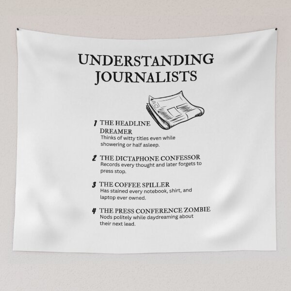 Item preview, Understanding Journalists – Funny Media Life Humor designed and sold by PsyFlow35.