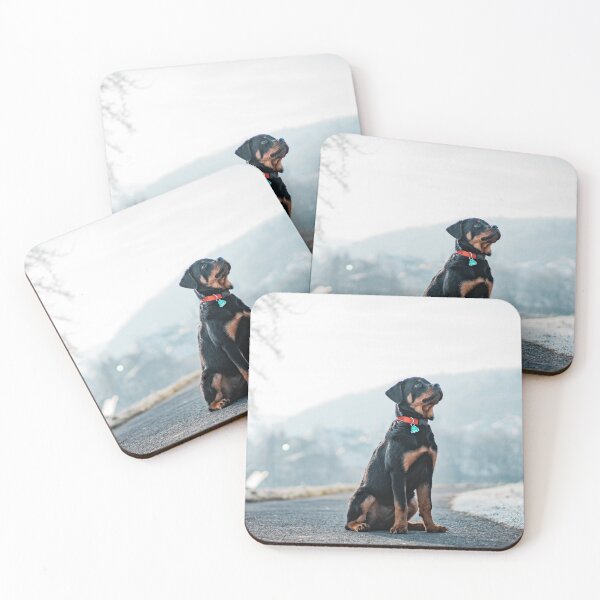 Item preview, Rottweiler Puppy Sitting on the Road designed and sold by VanGaldo.