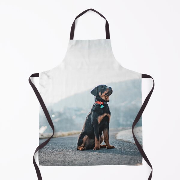 Item preview, Rottweiler Puppy Sitting on the Road designed and sold by VanGaldo.