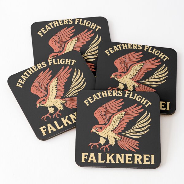 Item preview, Feathers Flight Falknerei Falconry Enthusiast designed and sold by LuminOrb.