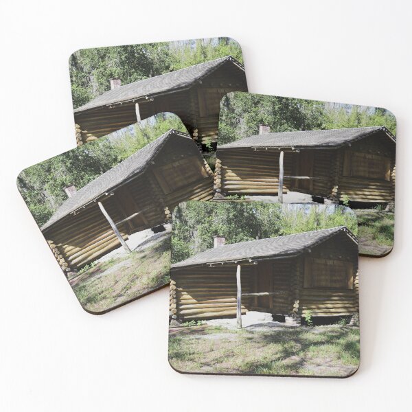 Item preview, Rustic Log Cabin in the Woods designed and sold by MercerImages.