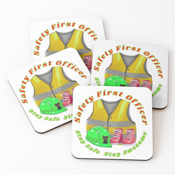 Item preview, Safety First Officer, Stay Safe Stay Awesome. Safe things save lives  designed and sold by Creative-Sanc.