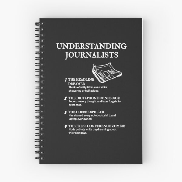 Item preview, Understanding Journalists – Funny Media Life Humor – Black designed and sold by PsyFlow35.