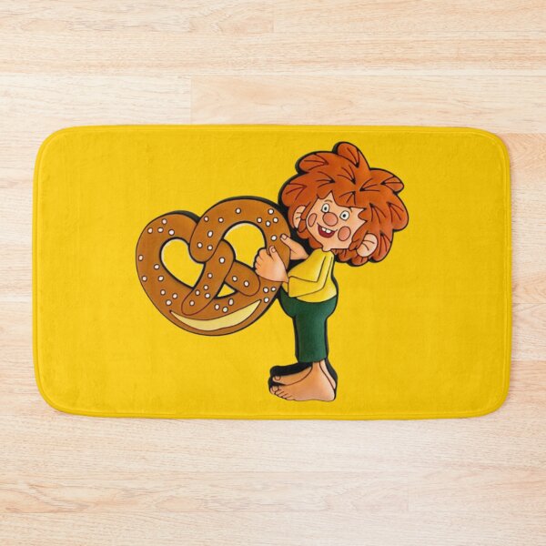 Item preview, Pumuckl holding pretzel designed and sold by DieViolettHund.