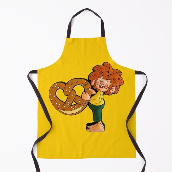 Item preview, Pumuckl holding pretzel designed and sold by DieViolettHund.