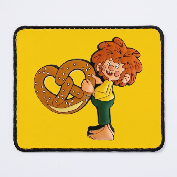 Item preview, Pumuckl holding pretzel designed and sold by DieViolettHund.