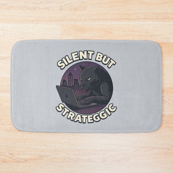 Item preview, Silent But Strategic — Panther Night Productivity Design designed and sold by Modivox.