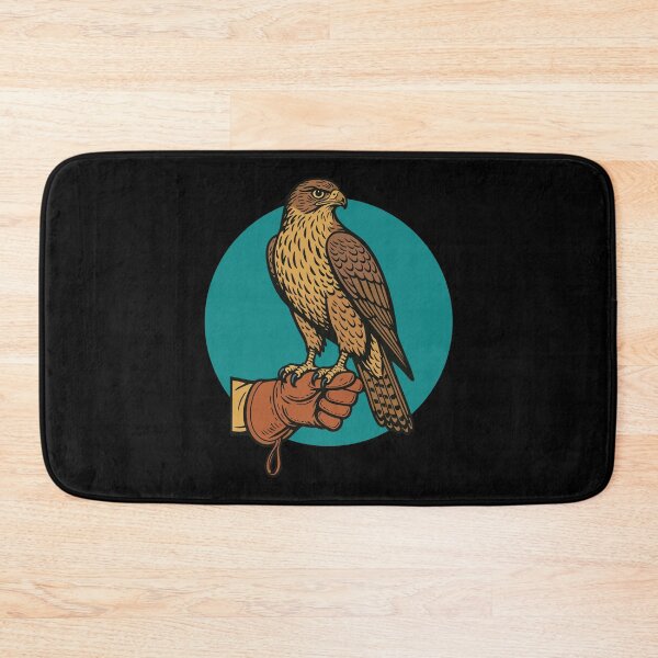 Item preview, Falconry Equipment with Peregrine Falcon Perched designed and sold by LuminOrb.