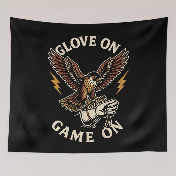 Item preview, Falcon Glove On Game On Falconry Enthusiasts designed and sold by LuminOrb.