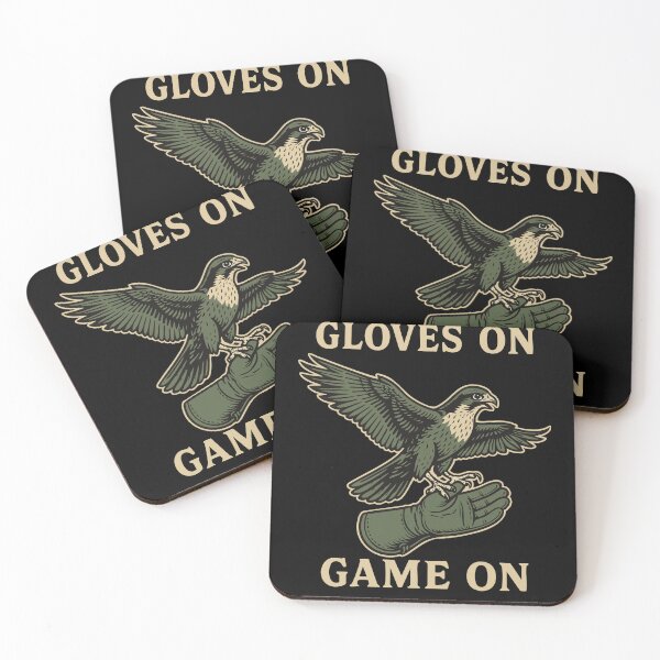 Item preview, Falcon Gloves On Game On Falconry Hunting Art designed and sold by LuminOrb.