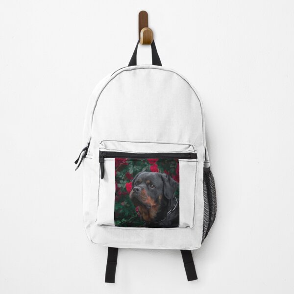 Item preview, Beautiful Rottweiler Dog with Roses Background designed and sold by VanGaldo.
