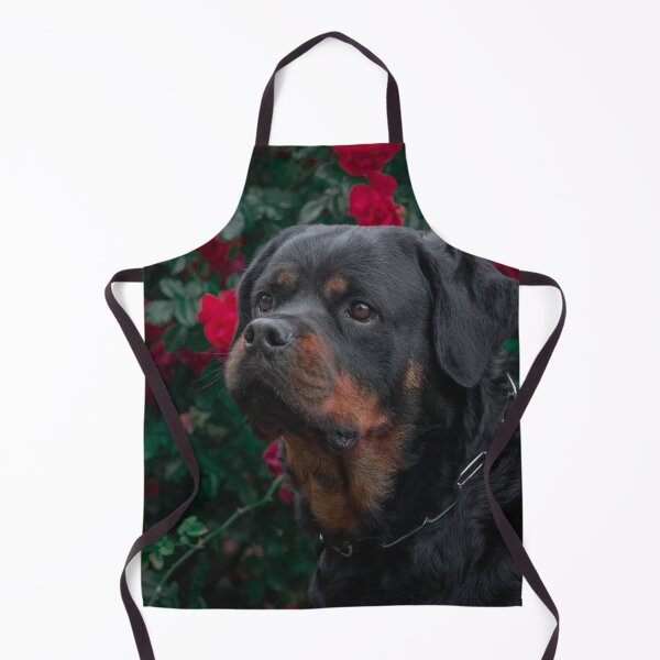 Item preview, Beautiful Rottweiler Dog with Roses Background  designed and sold by VanGaldo.